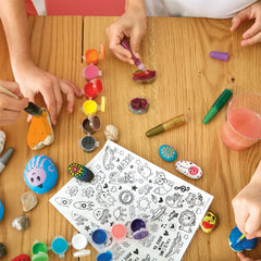 Made by Me Create Your Own Multicolor Rock Art, Boys and Girls, Child, Ages 6+